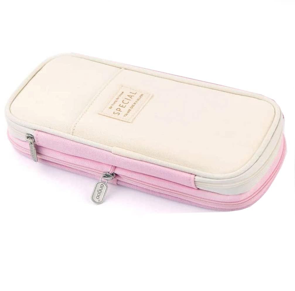 Big Capacity Pencil Case I Compartment Case Stationery Bag Durable Pencil Pouch for Students